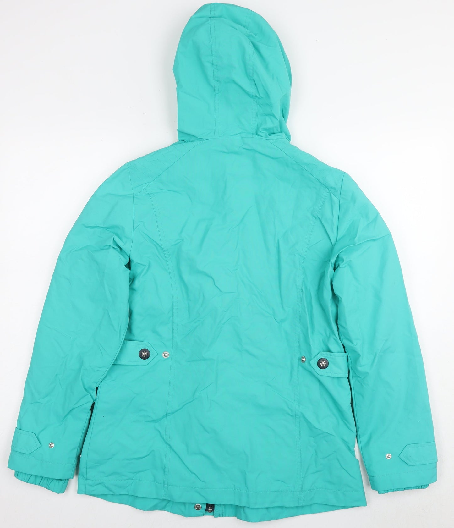 Womens UK Size 10 Marks and Spencer Blue Rain Coat