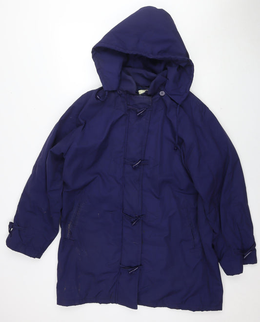 Classics Womens Blue Parka Jacket Size 18 Zip