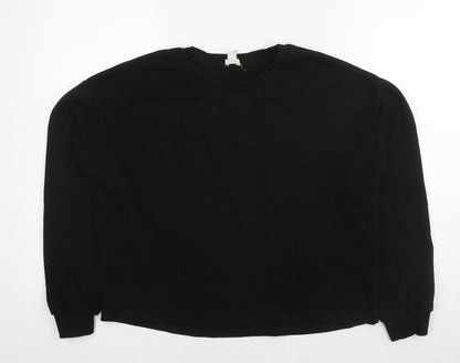 Mens UK Size S River Island Black Pullover Sweatshirt