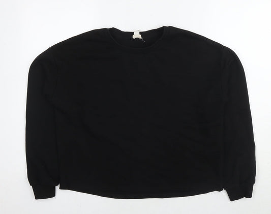Mens UK Size S River Island Black Pullover Sweatshirt