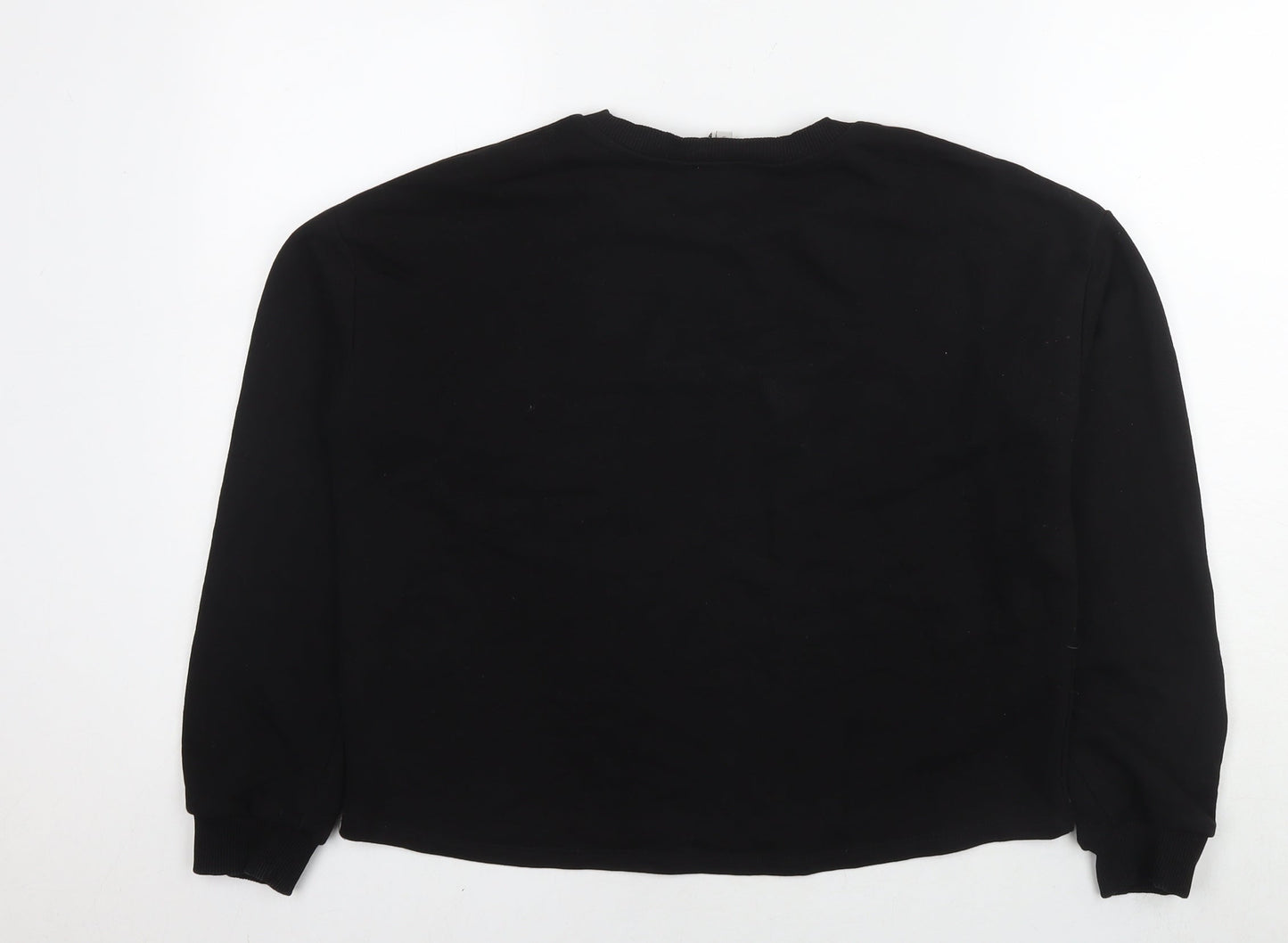 Mens UK Size S River Island Black Pullover Sweatshirt