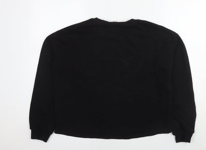 Mens UK Size S River Island Black Pullover Sweatshirt