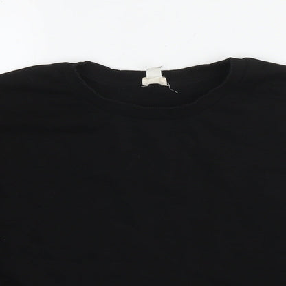 Mens UK Size S River Island Black Pullover Sweatshirt