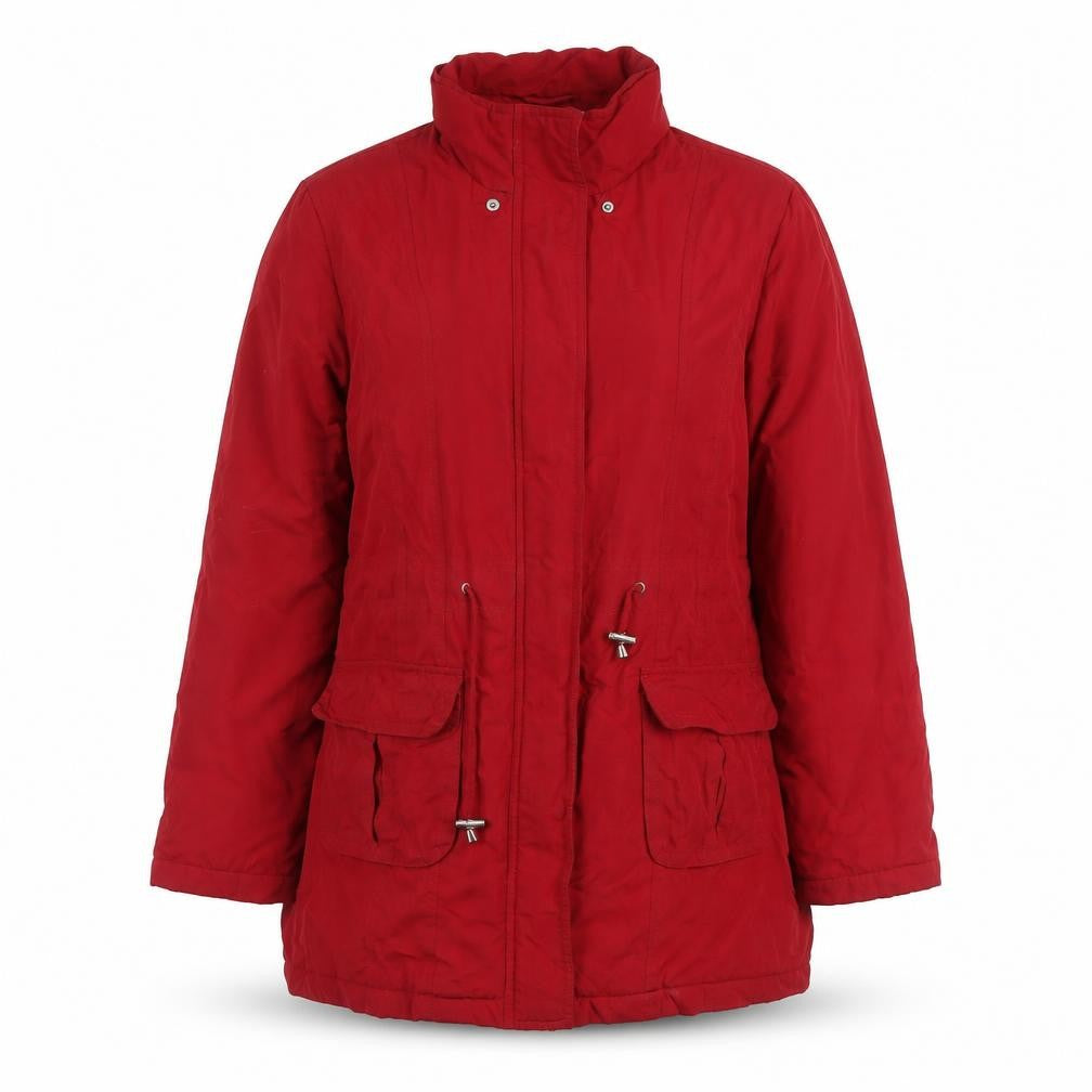 Womens UK Size 10 BHS Red Parka Coat