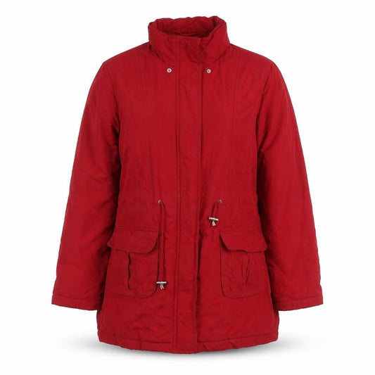 Womens UK Size 10 BHS Red Parka Coat