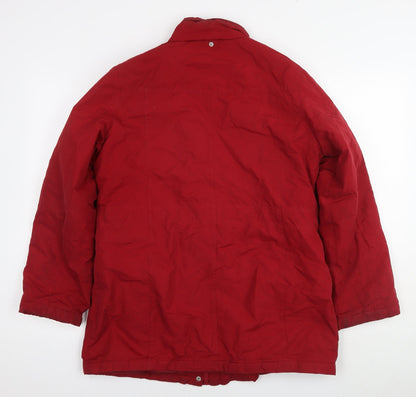 Womens UK Size 10 BHS Red Parka Coat