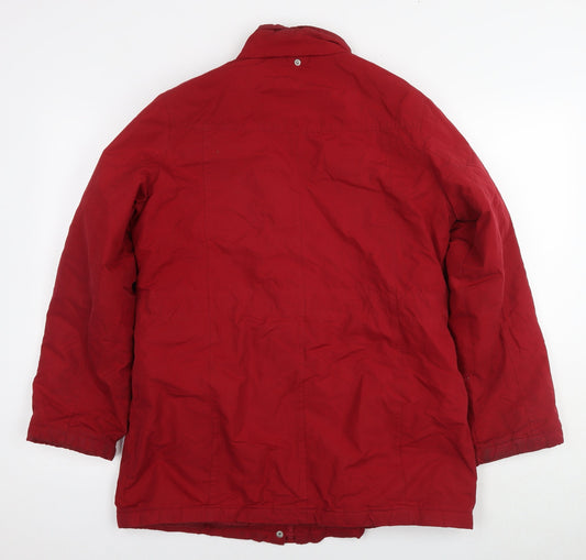 Womens UK Size 10 BHS Red Parka Coat