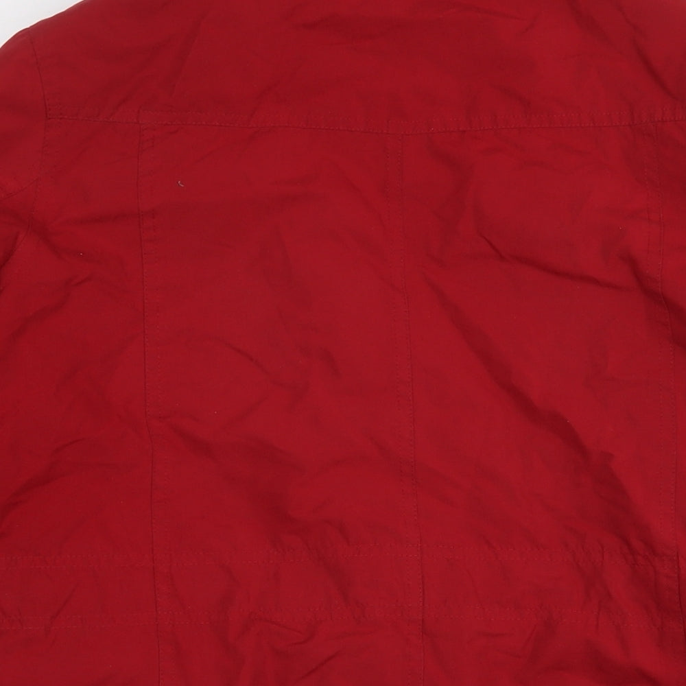 Womens UK Size 10 BHS Red Parka Coat