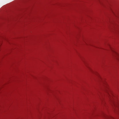 Womens UK Size 10 BHS Red Parka Coat