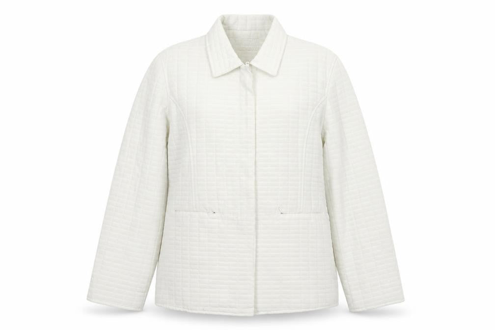 Womens UK Size 14 Yazz White Quilted Coat