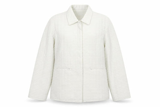 Womens UK Size 14 Yazz White Quilted Coat