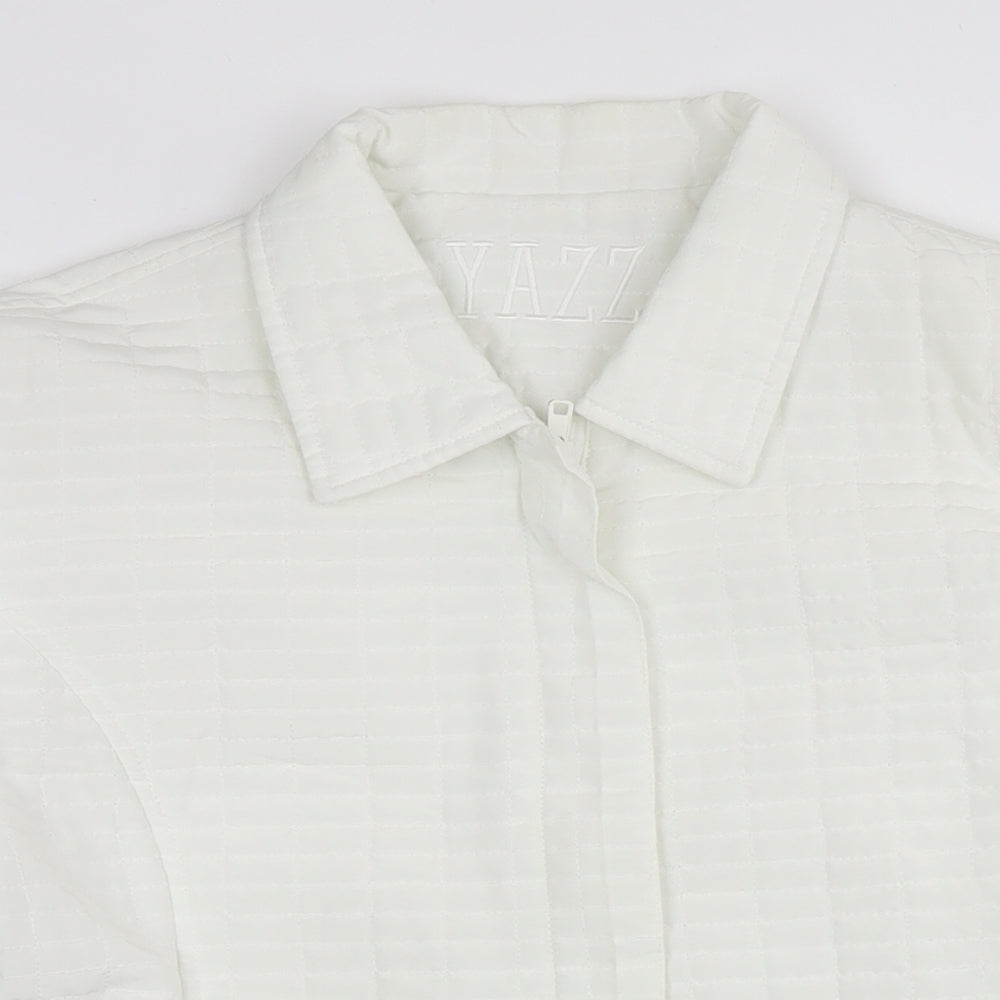 Womens UK Size 14 Yazz White Quilted Coat
