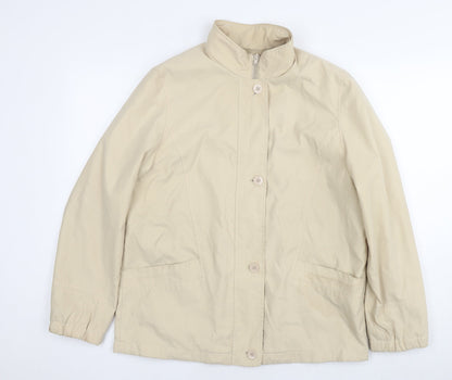 Womens UK Size 12 Marks and Spencer Beige Trench Coat