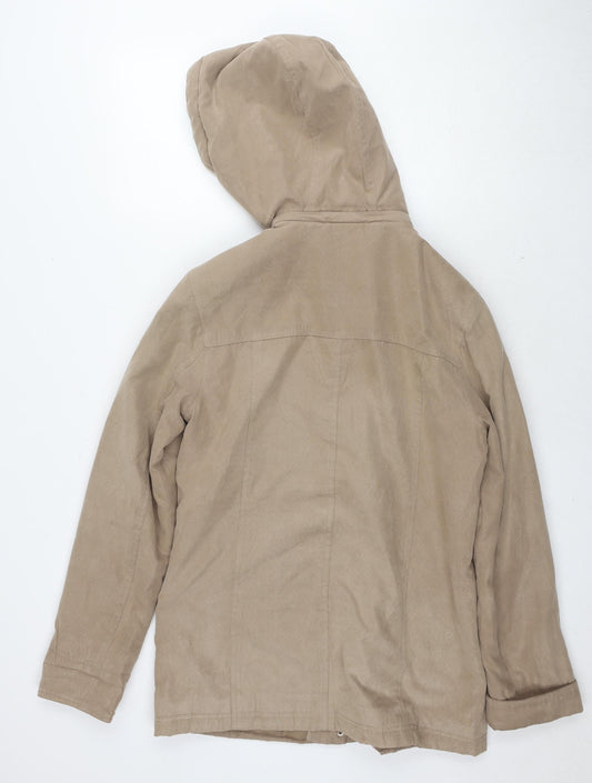 Womens UK Size 12 Debenhams Brown Parka Coat