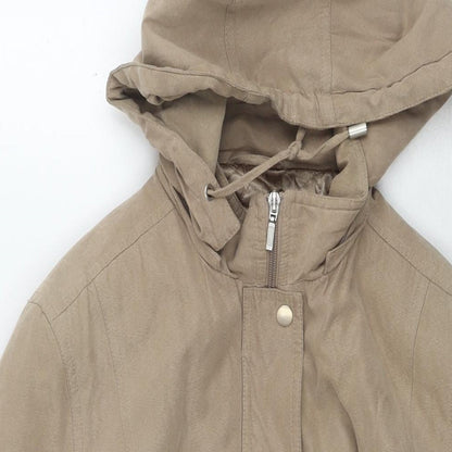 Womens UK Size 12 Debenhams Brown Parka Coat