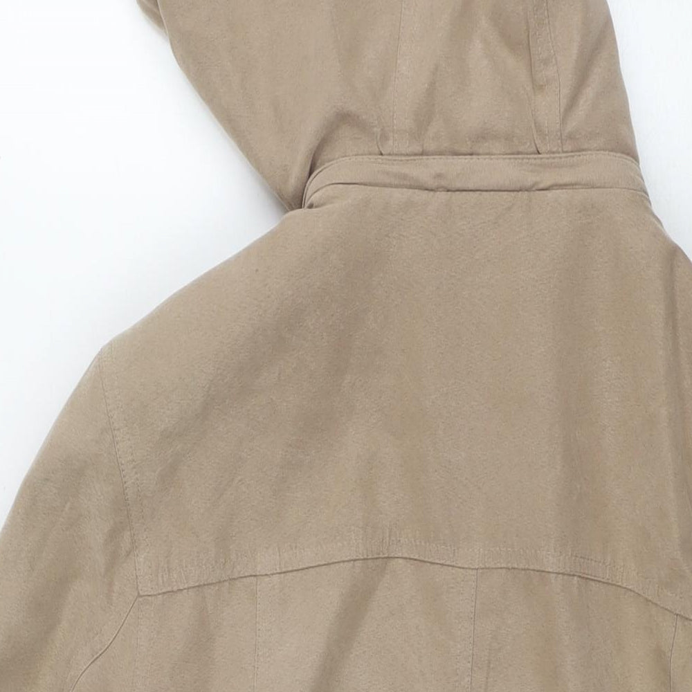 Womens UK Size 12 Debenhams Brown Parka Coat