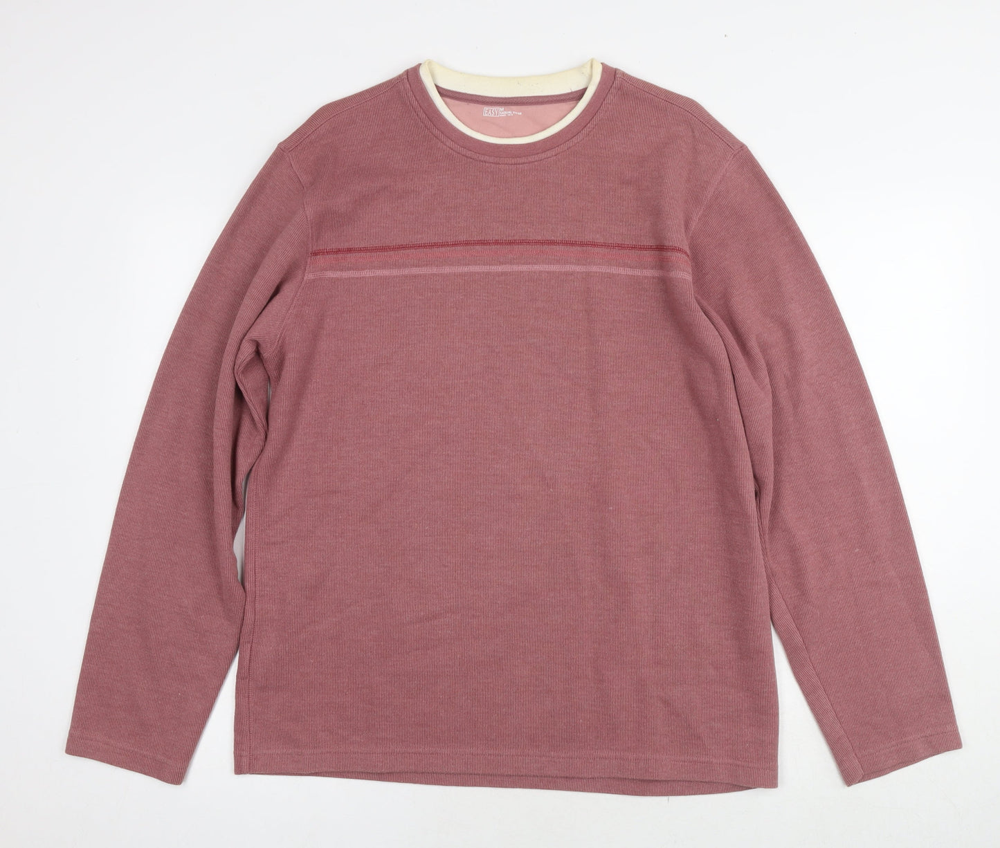 Mens UK Size M Easy Pink Pullover Sweatshirt