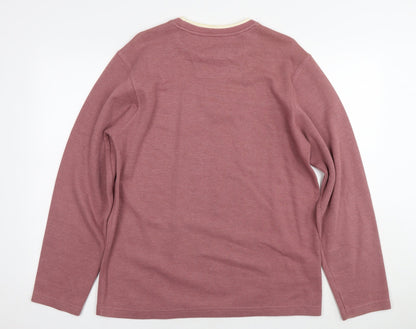 Mens UK Size M Easy Pink Pullover Sweatshirt