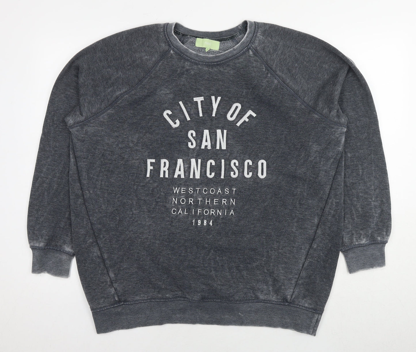 Mens UK Size L NEXT Grey Pullover Sweatshirt