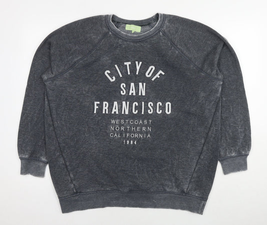 Mens UK Size L NEXT Grey Pullover Sweatshirt