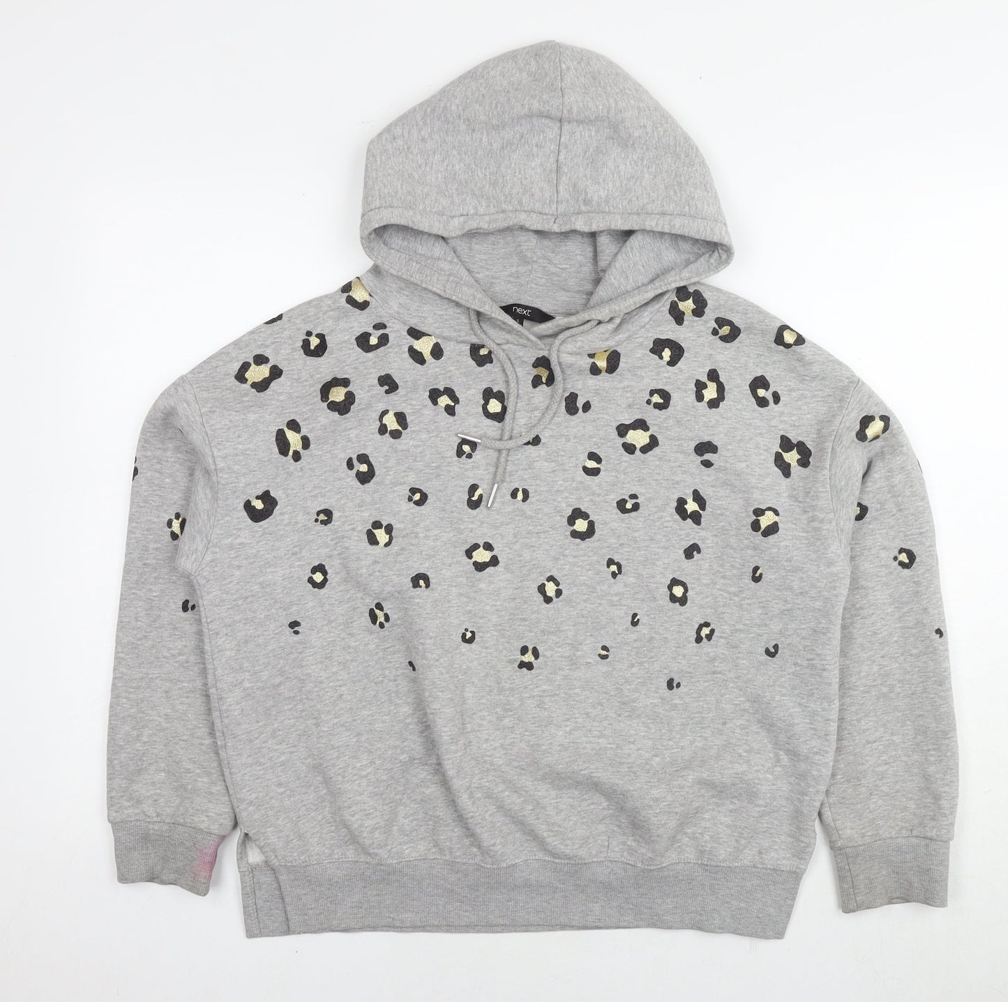 Womens UK Size S NEXT Silver Pullover Hoodie