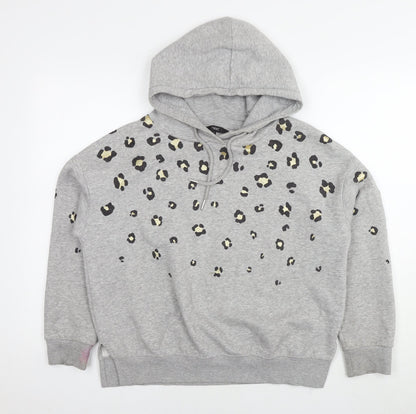 Womens UK Size S NEXT Silver Pullover Hoodie