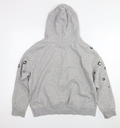 Womens UK Size S NEXT Silver Pullover Hoodie