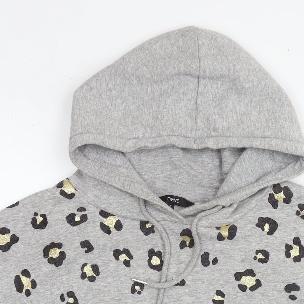 Womens UK Size S NEXT Silver Pullover Hoodie