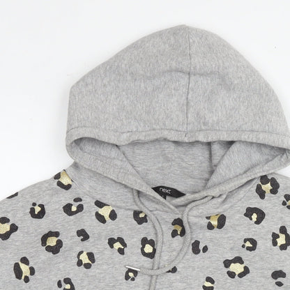 Womens UK Size S NEXT Silver Pullover Hoodie