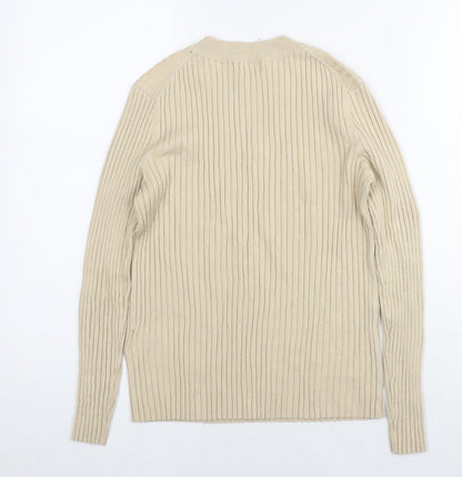 Womens UK Size L H&M Beige Pullover Jumper