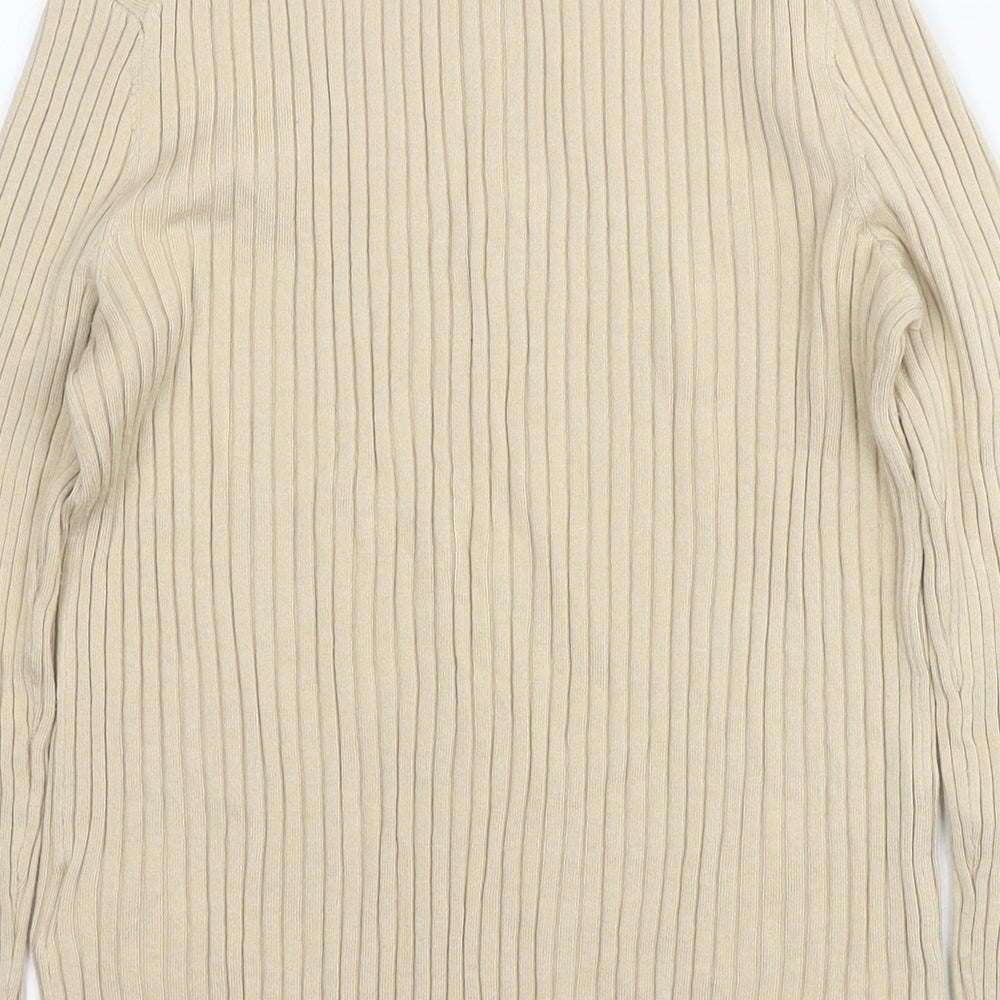 Womens UK Size L H&M Beige Pullover Jumper