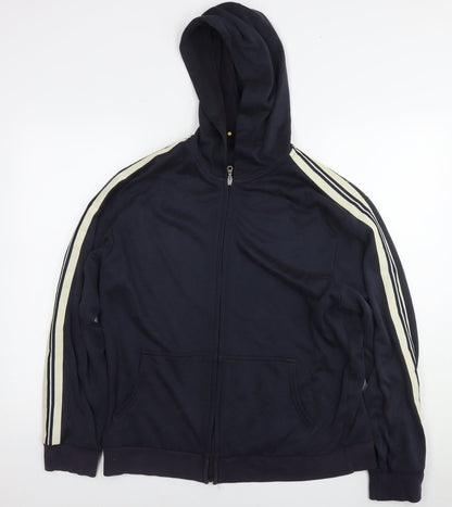 Mens UK Size L NEXT Black Full Zip Hoodie