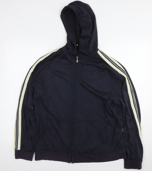 Mens UK Size L NEXT Black Full Zip Hoodie