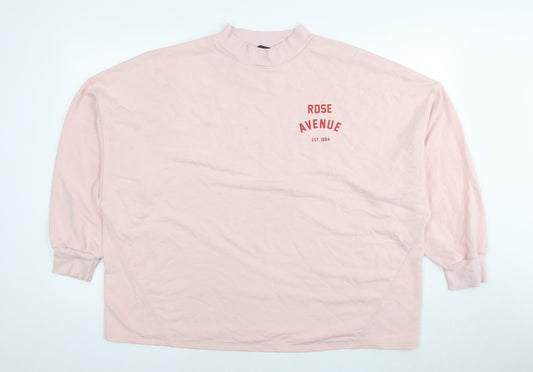 Womens UK Size 20 Marks and Spencer Pink Pullover Sweatshirt