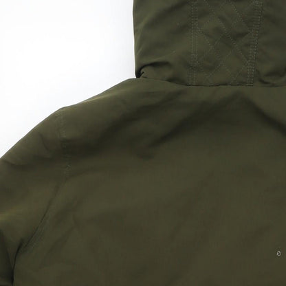 Avenue Womens Grey Parka Jacket Size 16 Zip