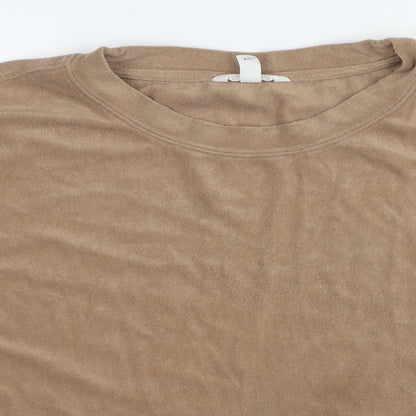 H&M Womens Brown Polyester Pullover Sweatshirt Size XL Pullover