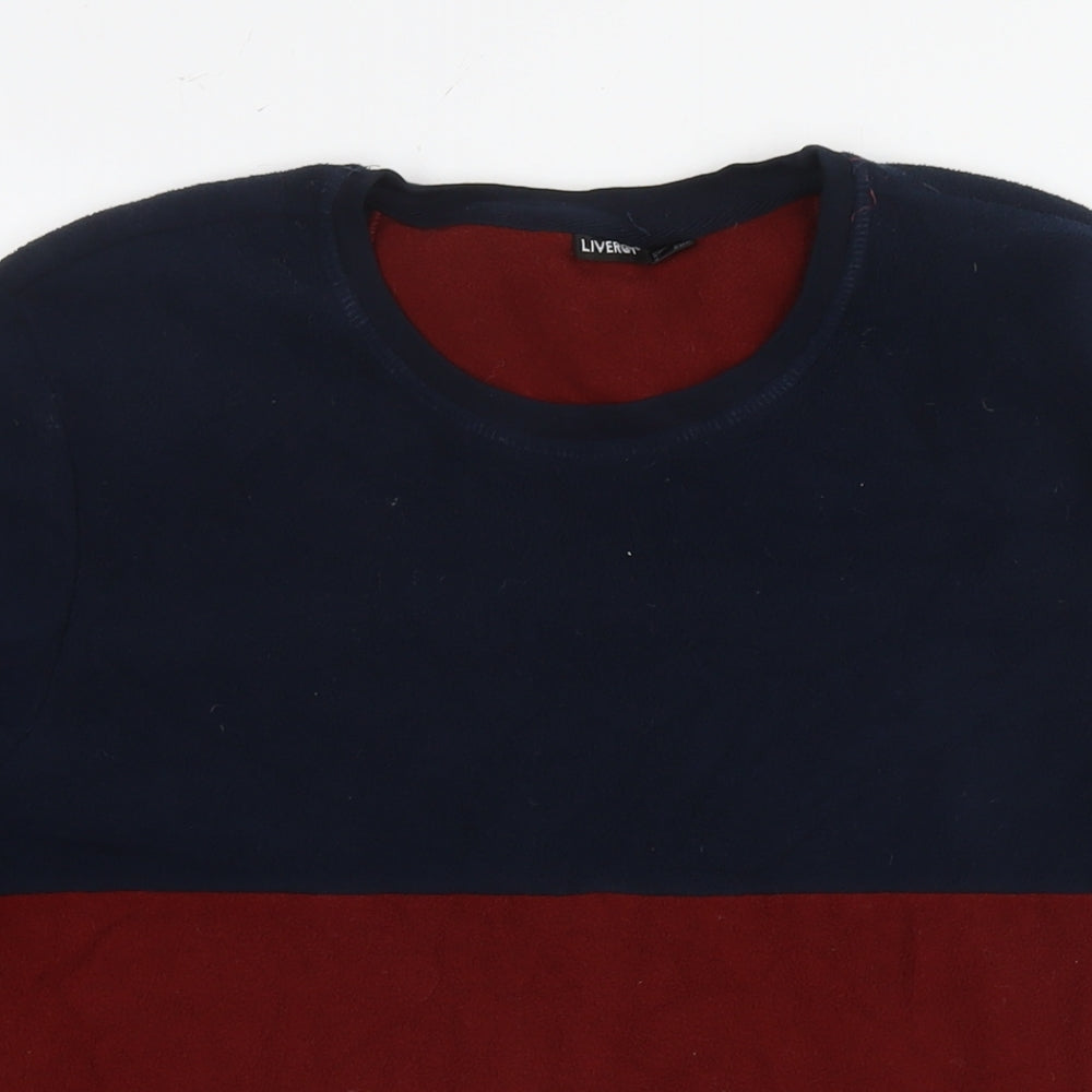 Mens UK Size M Livergy Red Pullover Sweatshirt