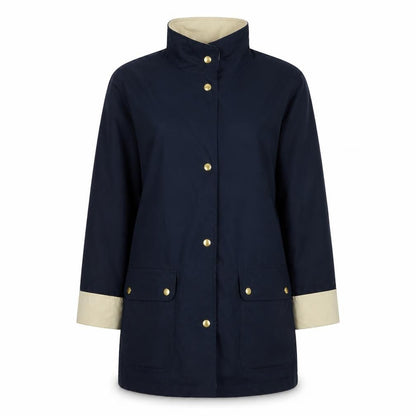 Marks & Spencer Womens Blue Trench Coat Coat Size 10 Zip