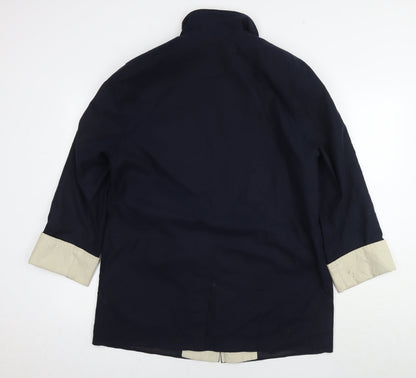 Womens UK Size 10 Marks and Spencer Blue Trench Coat