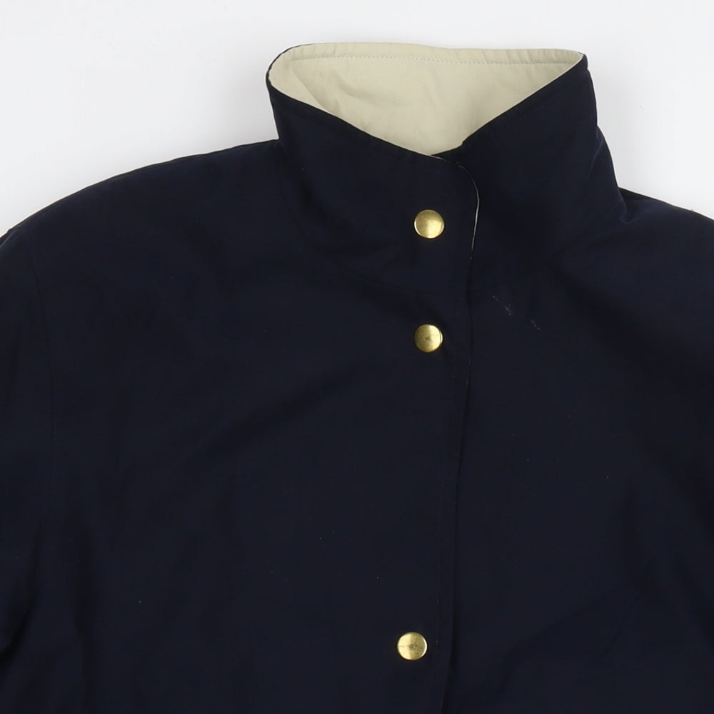 Womens UK Size 10 Marks and Spencer Blue Trench Coat