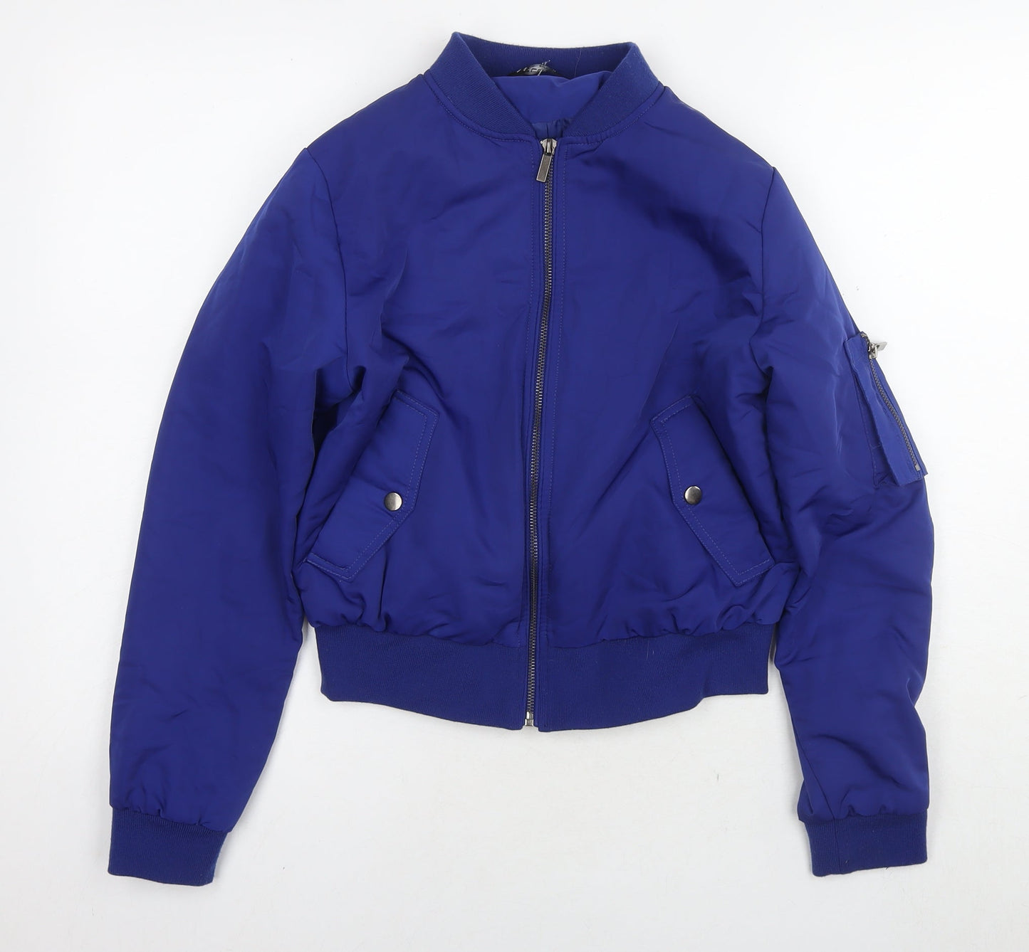 Womens UK Size 10 Select Blue Bomber Jacket