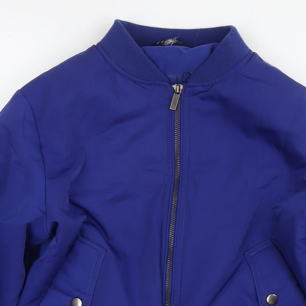 Womens UK Size 10 Select Blue Bomber Jacket