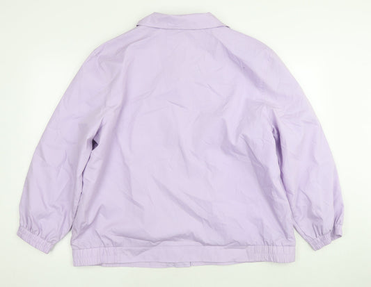 Damart Womens Purple Jacket Size 22 Snap