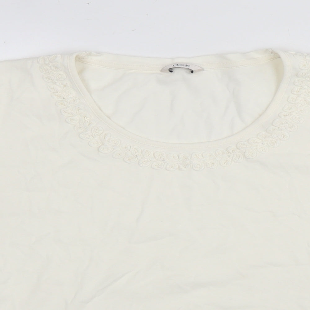 Womens UK Size 16 Marks and Spencer White Basic T-Shirt