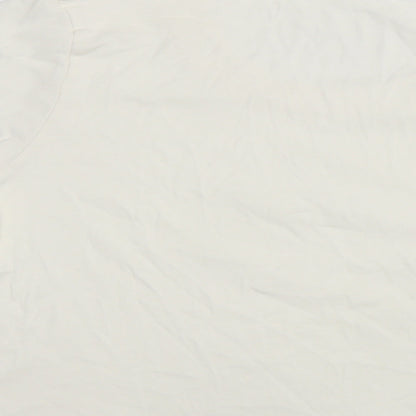 Womens UK Size 16 Marks and Spencer White Basic T-Shirt