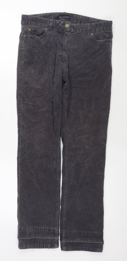 Womens UK Size 10 Marks and Spencer Regular Fit  Grey Trousers