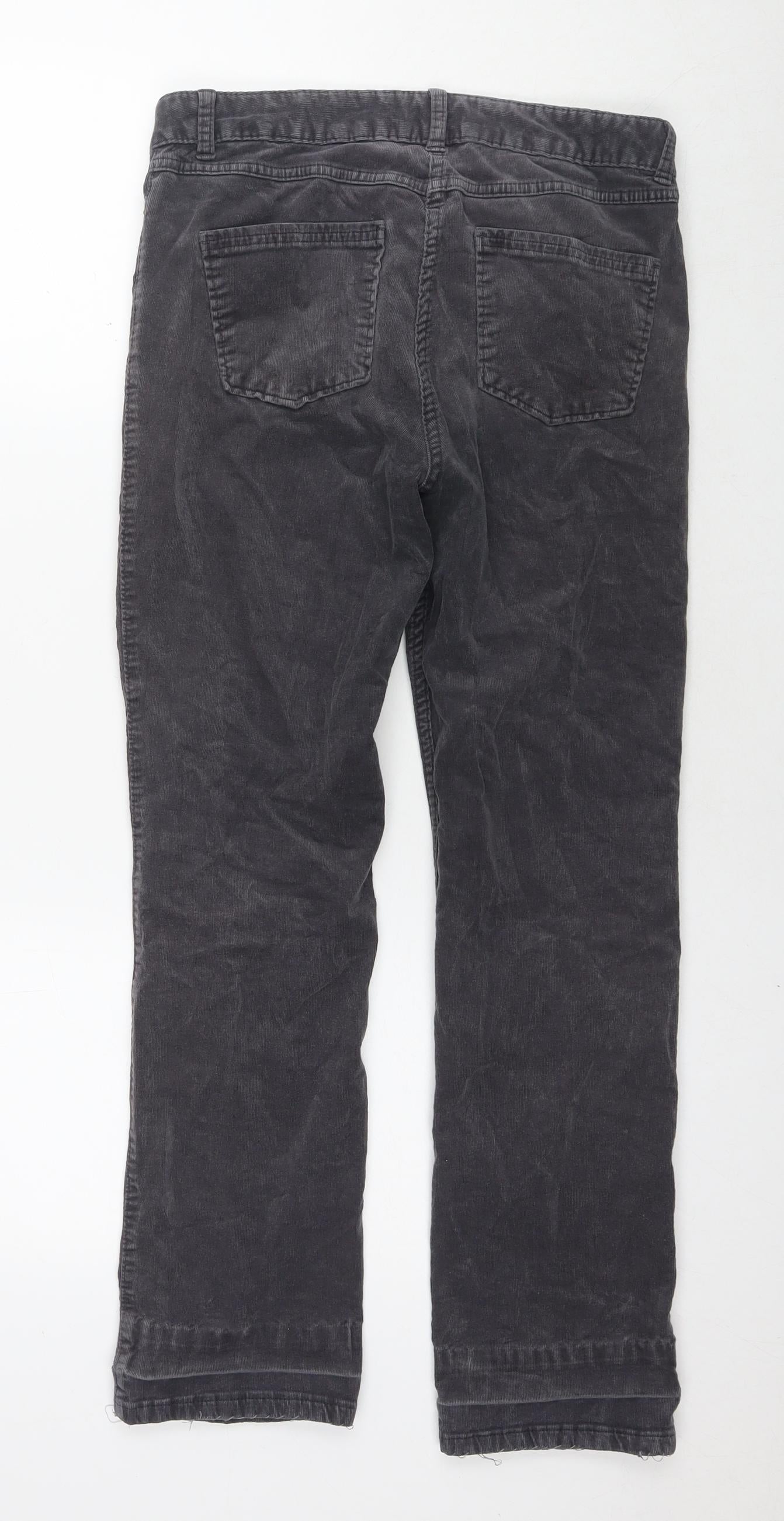 Womens UK Size 10 Marks and Spencer Regular Fit  Grey Trousers