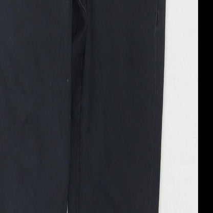 Topshop Womens Black Cotton Skinny Jeans Size 28 L30 in Regular Zip