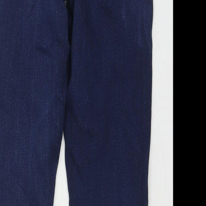 Dorothy Perkins Womens Blue Cotton Skinny Jeans Size 10 L26 in Regular Zip