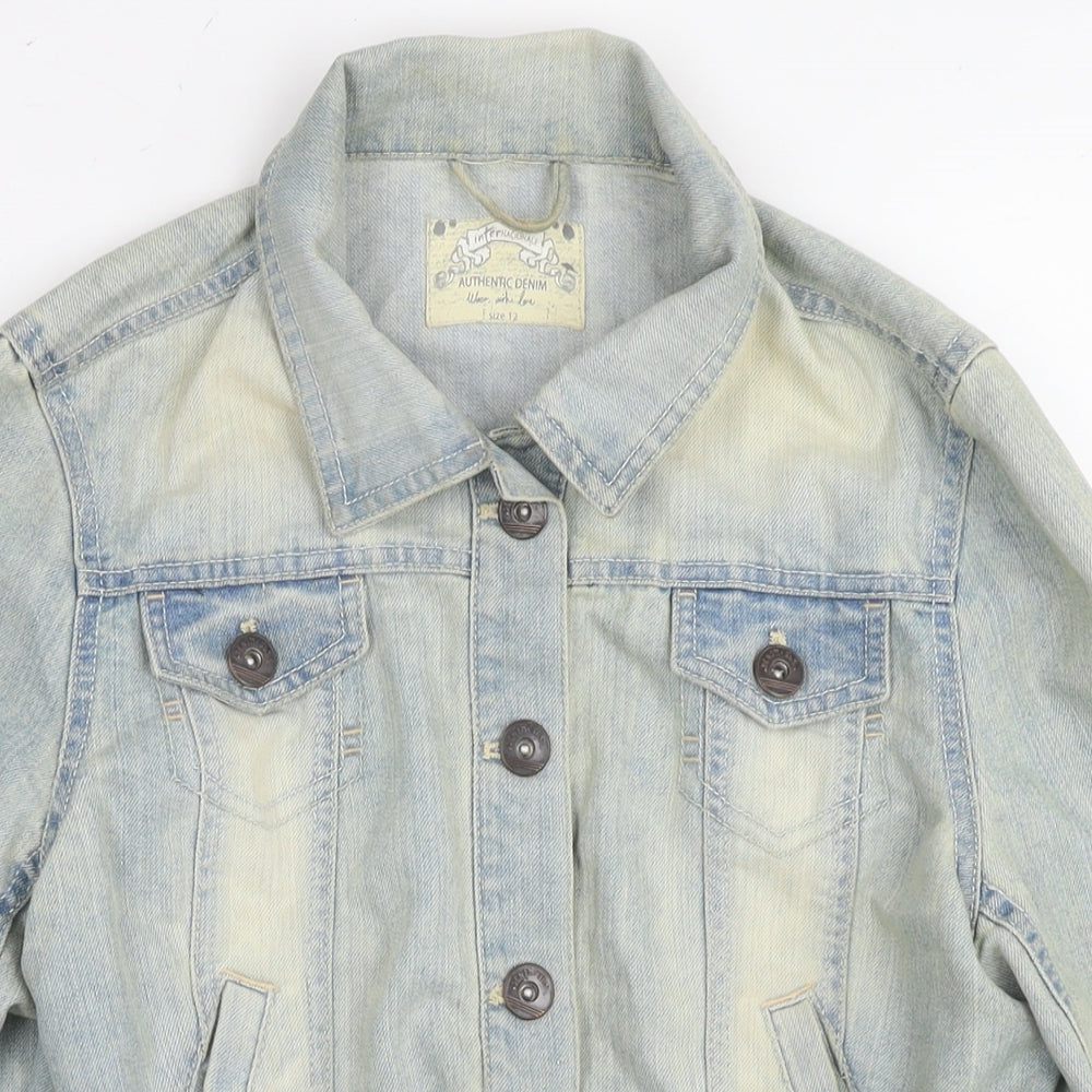 Womens UK Size 12 Internacionale Blue Jacket